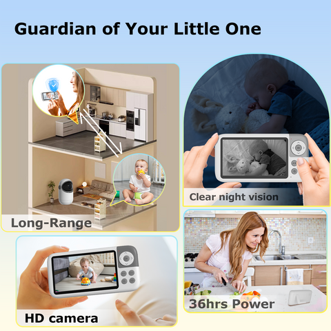 Kokit KK50 Baby Monitor with 5” IPS HD screen