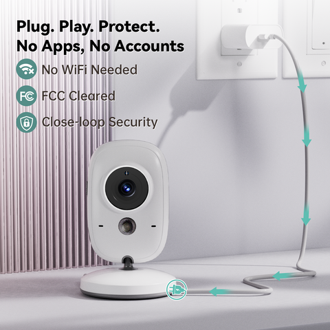 Kokit KK32 No WiFi Baby Monitor with Camera and Audio