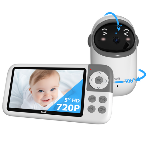 Kokit KK50 Baby Monitor with 5” IPS HD screen
