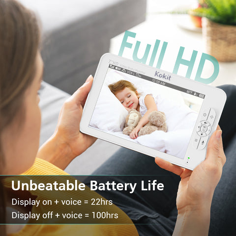 Kokit KK70 7" 1080P Split-Screen Baby Monitor