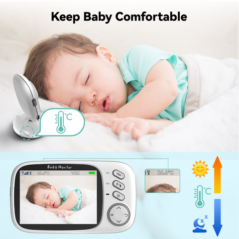 Kokit KK32 No WiFi Baby Monitor with Camera and Audio