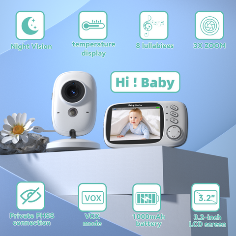 Kokit KK32 No WiFi Baby Monitor with Camera and Audio